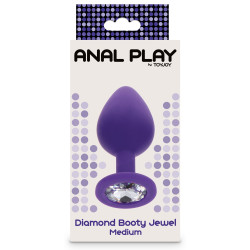 ANAL PLAY TOYJOY Plug Bijou Diamond Booty M 7 x 3.5cm Violet